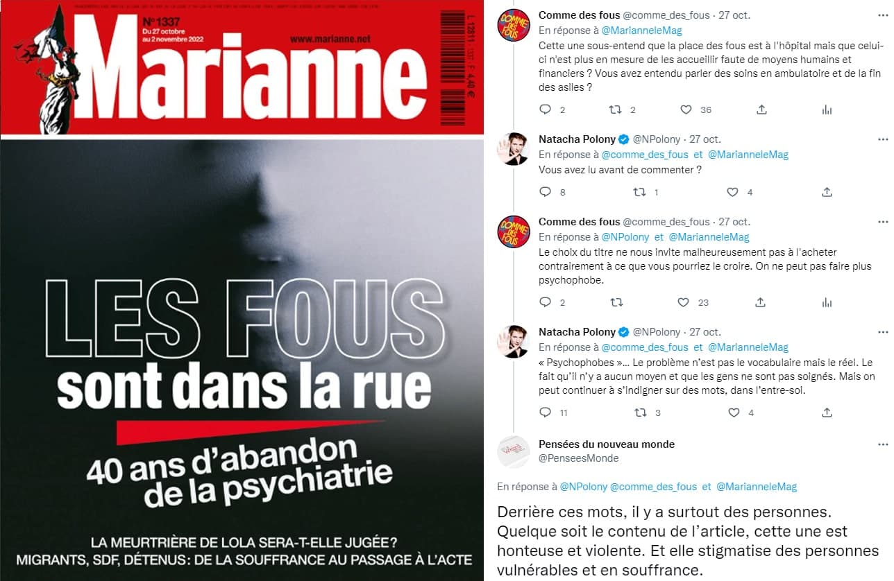 Psychophobie : « Les fous sont dans la rue » de Marianne